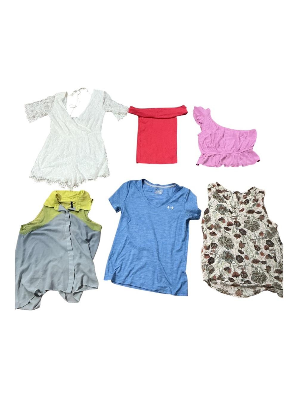 Trixxi Blue Kids Short Sleeve Tee with Mix of Pink & Red Tops